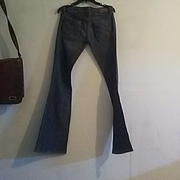 FRANKIE B. SZ 6 EUC EMBELLISHED FLARE JEANS - Picture 3 of 3